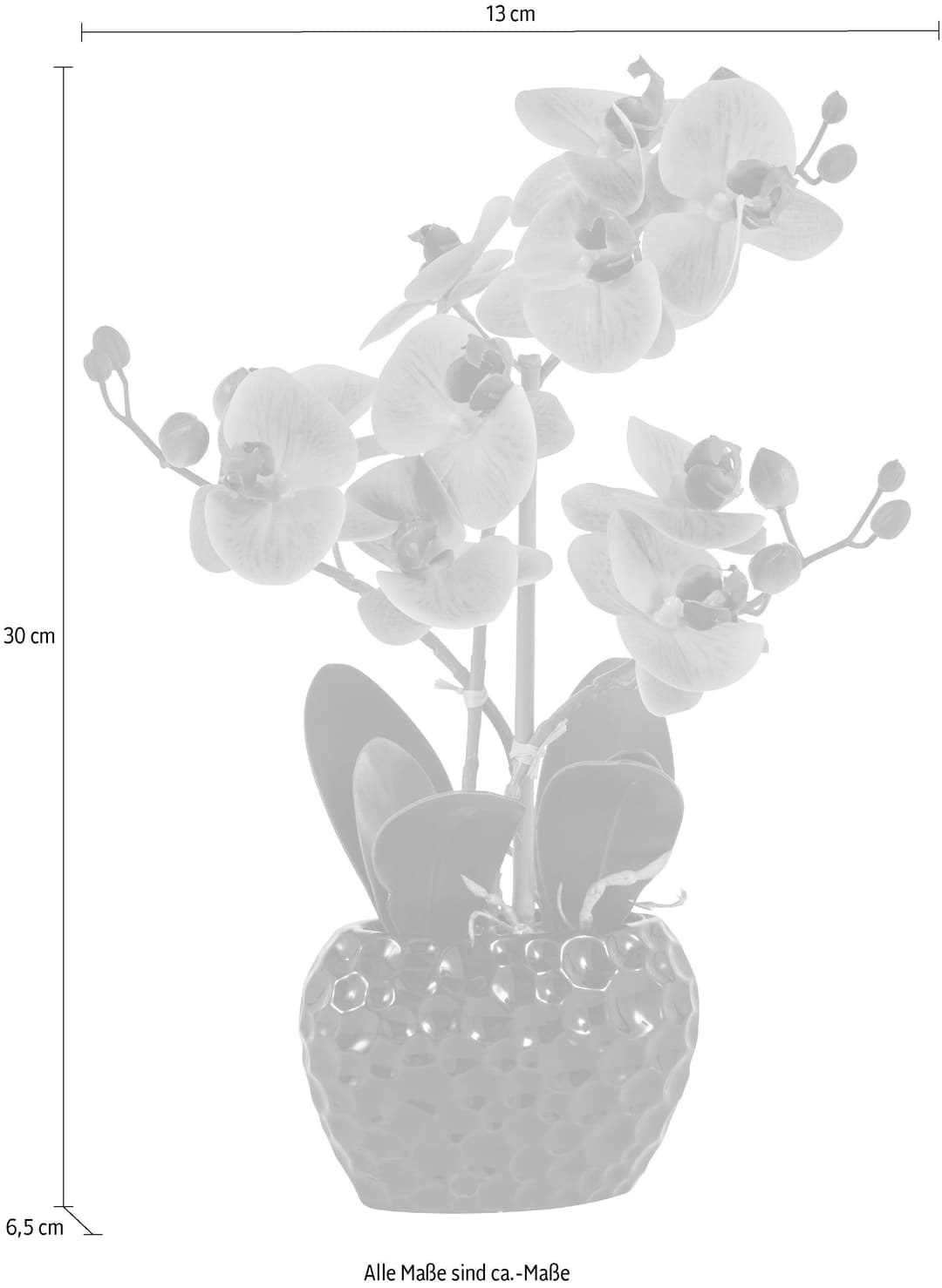 Kunstpflanze Orchidee | Mehrfarbig
