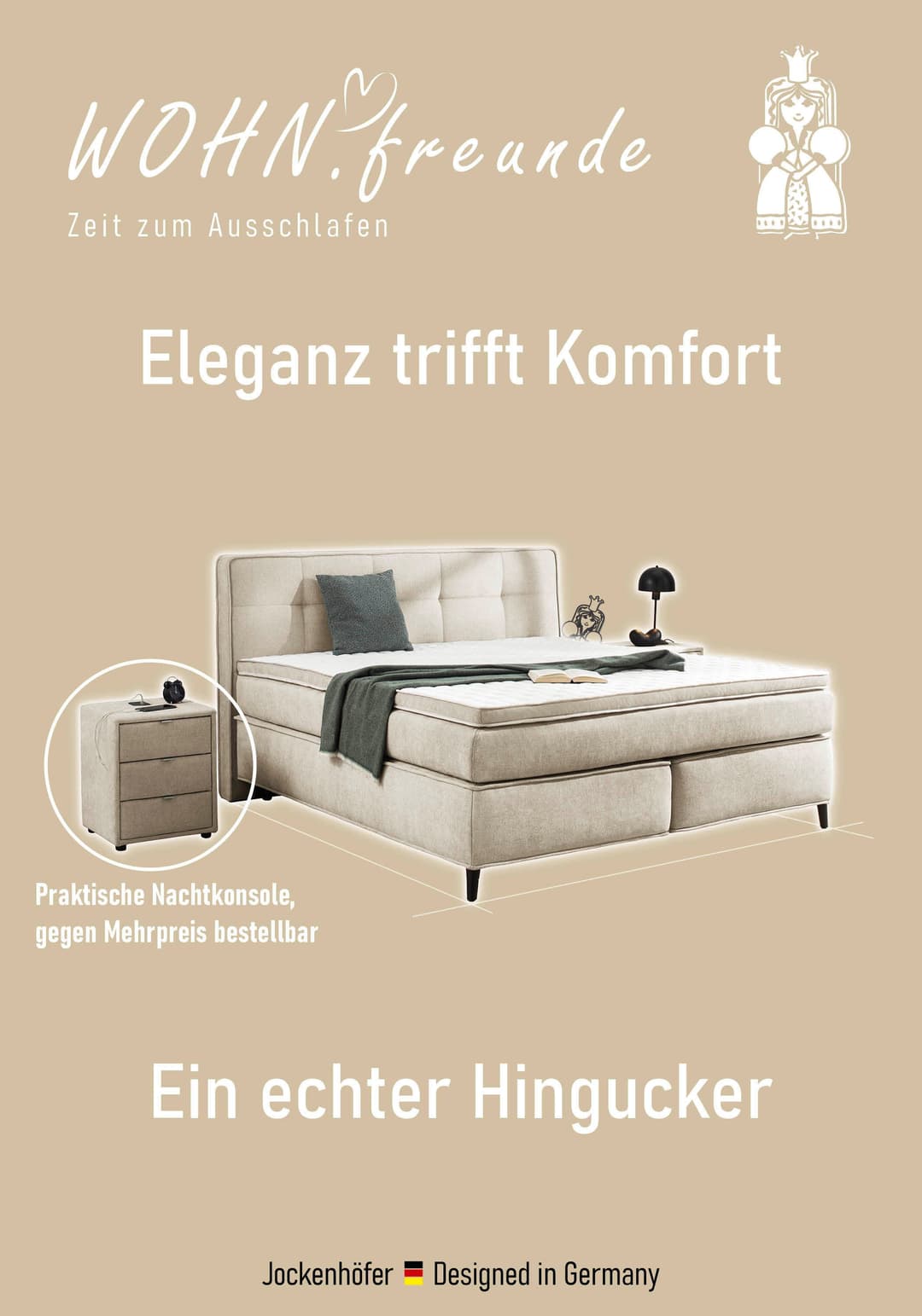 Jockenhöfer Gruppe Boxspringbett Capello | Grau