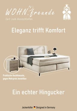 Jockenhöfer Gruppe Boxspringbett Capello | Grau