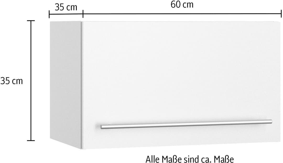 KOCHSTATION Klapphängeschrank KS-Bern2 | Weiß