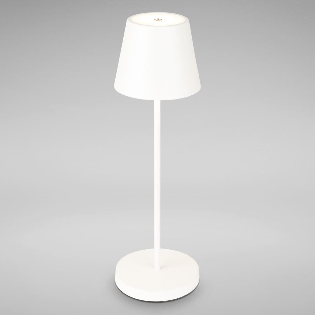 B.K.Licht LED Akku Tischleuchte | Weiß