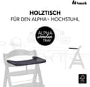 Hauck Alpha Wooden Tray Essbrett | Braun 2