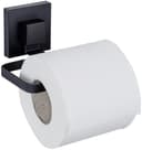 WENKO Toilettenpapierhalter Vacuum-Loc® Modell Quadro | Schwarz