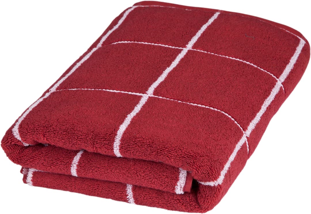 ROSS Duschtuch Cashmere Überkaro | Rot