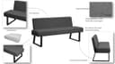 OTTO home Polsterbank Gladio | Grau 3