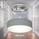 B.K.Licht LED Deckenleuchte | Grau 4