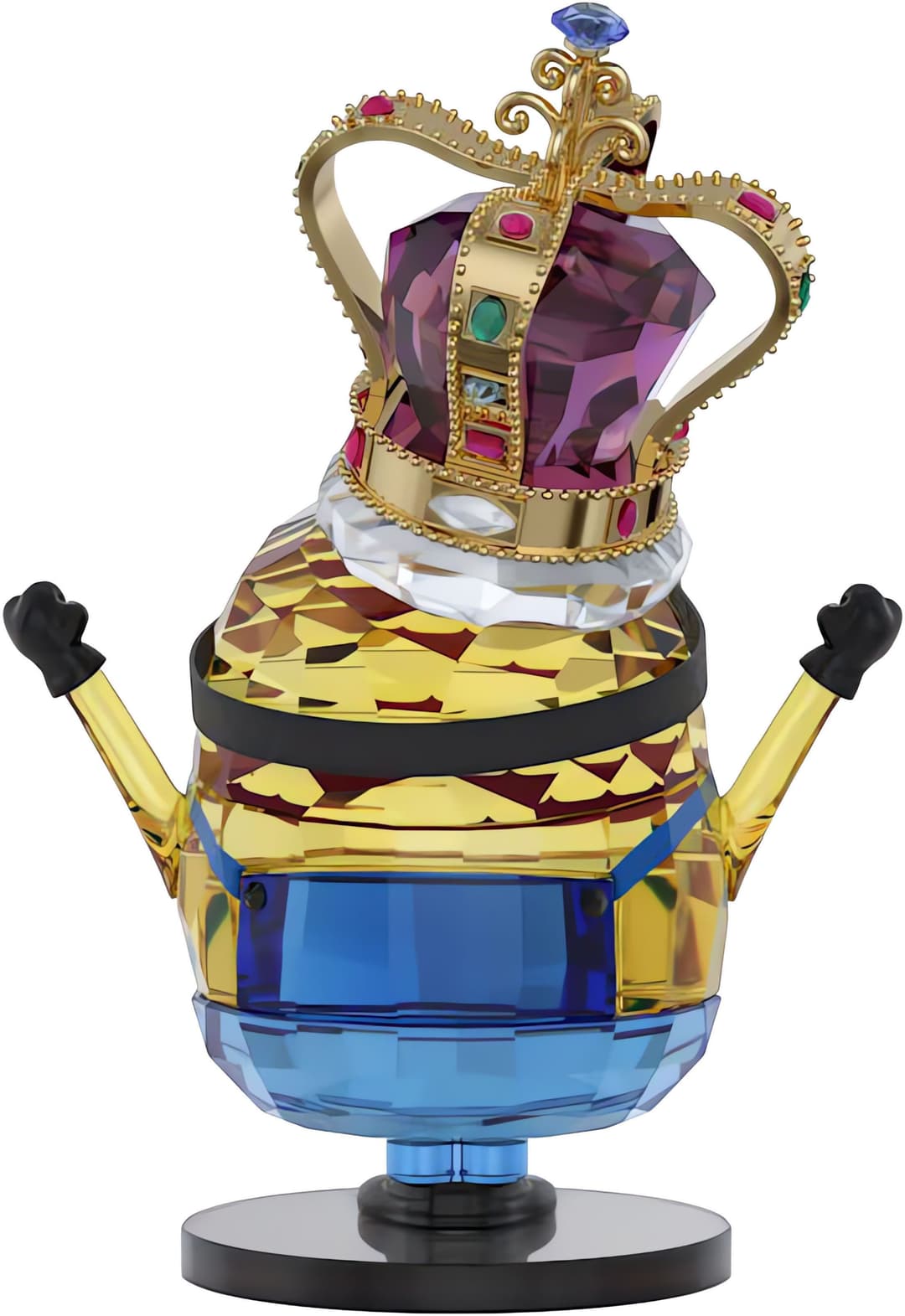 Swarovski Minions King Bob Kristallfigur | Mehrfarbig