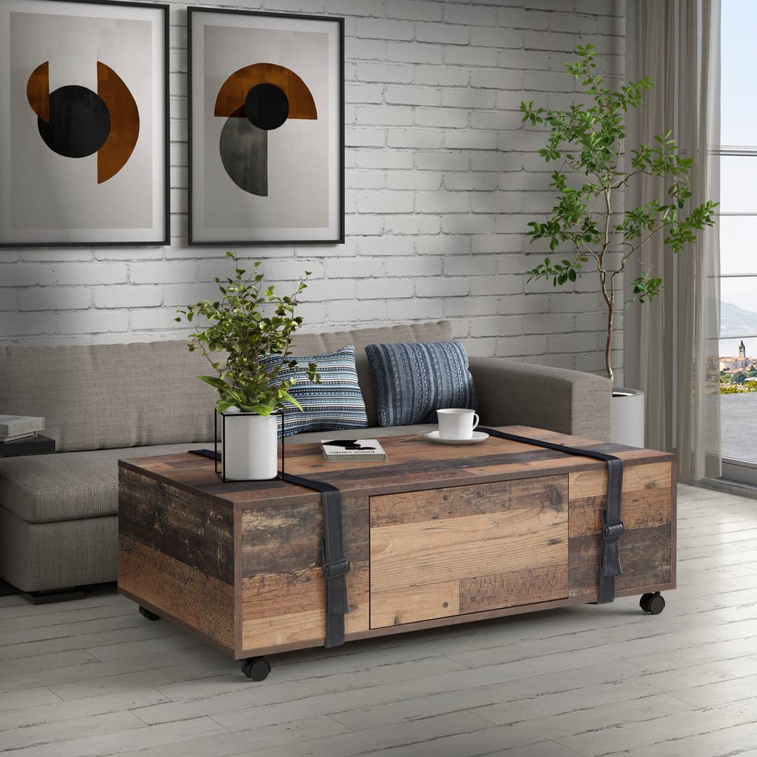 FORTE Couchtisch Fobya | Holztöne