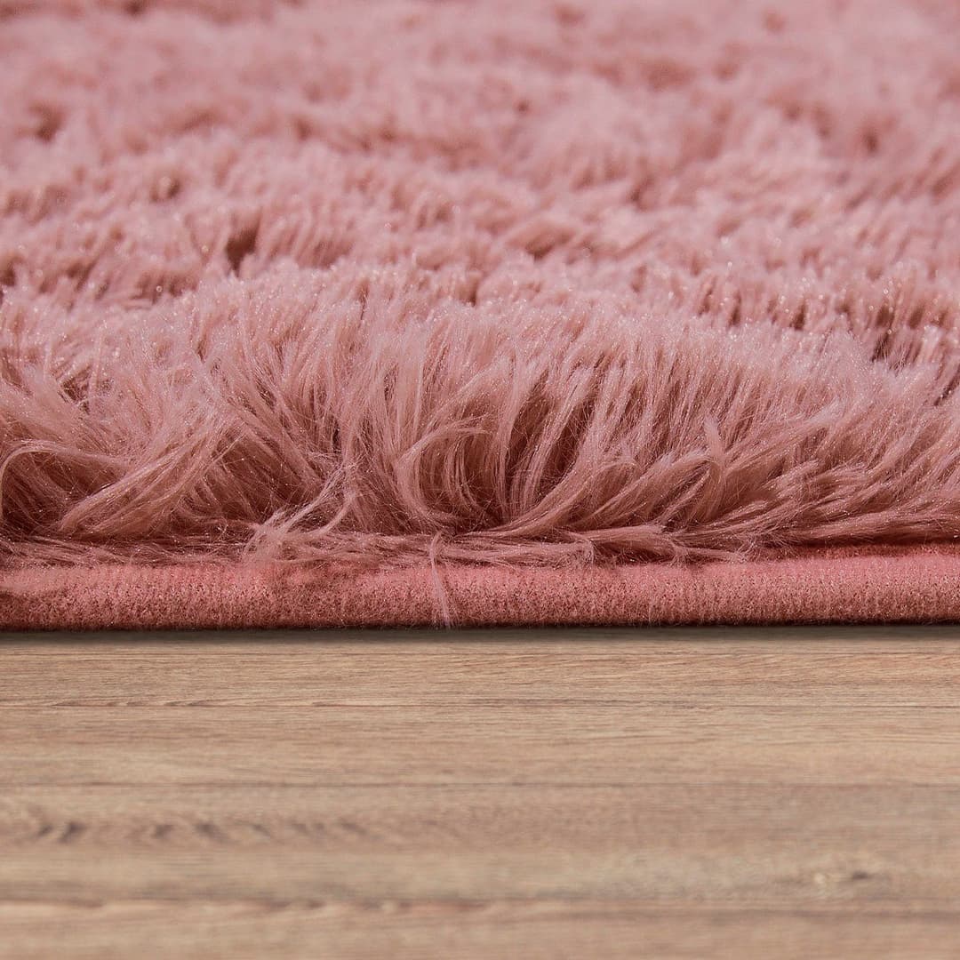 Paco Home Hochflor-Teppich Silky 591 | Rosa