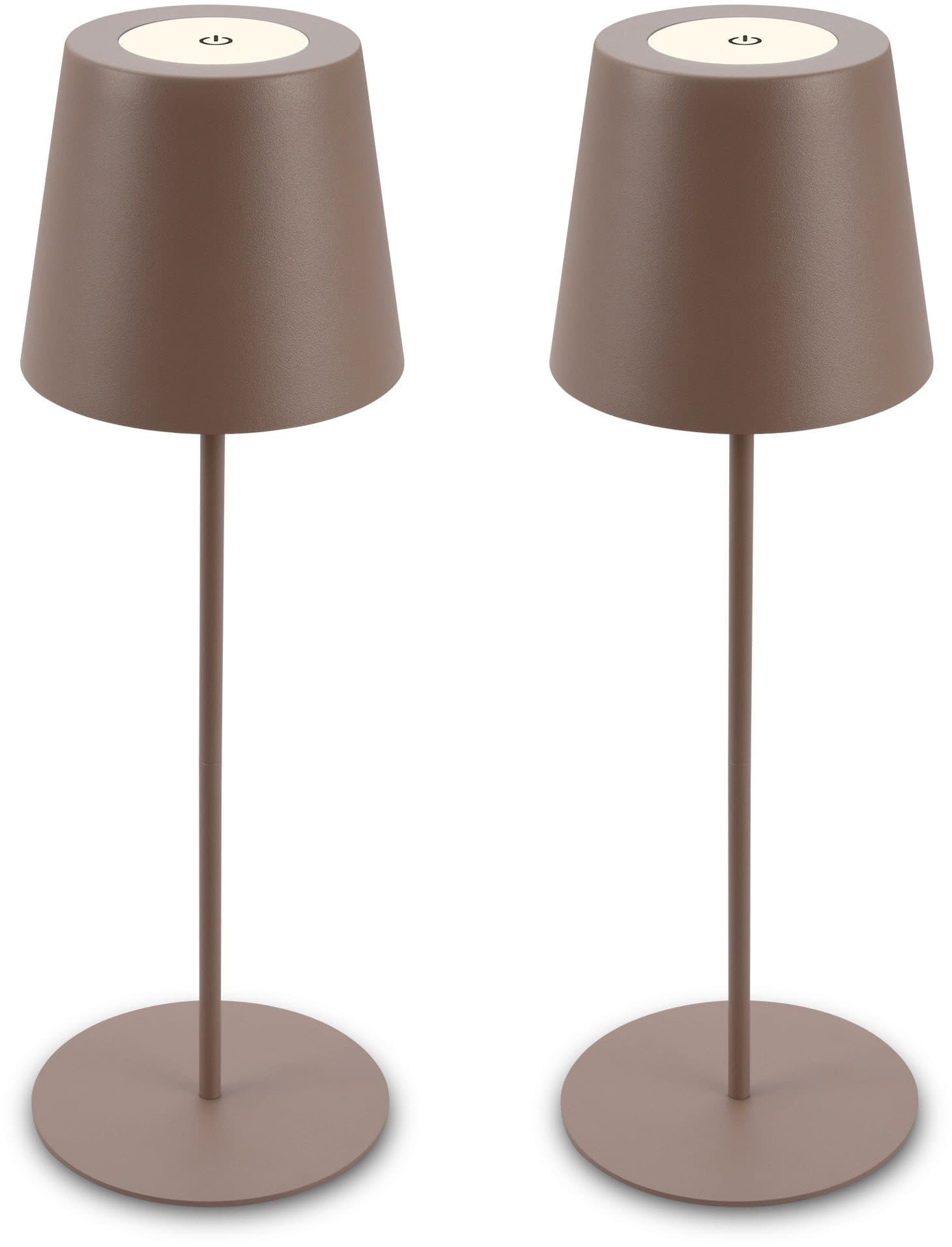 Briloner Leuchten LED Außen-Tischleuchte KIKI 7808022 | Braun