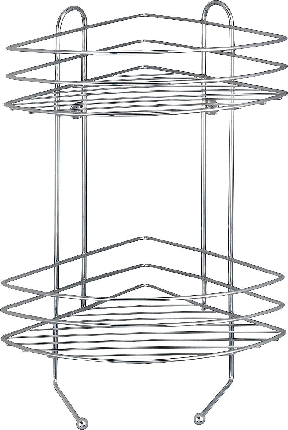 Wenko Duschablage Exclusiv 2 Etagen | Silber