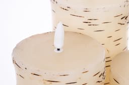 Myflair Möbel & Accessoires LED-Kerzen-Set | Holztöne