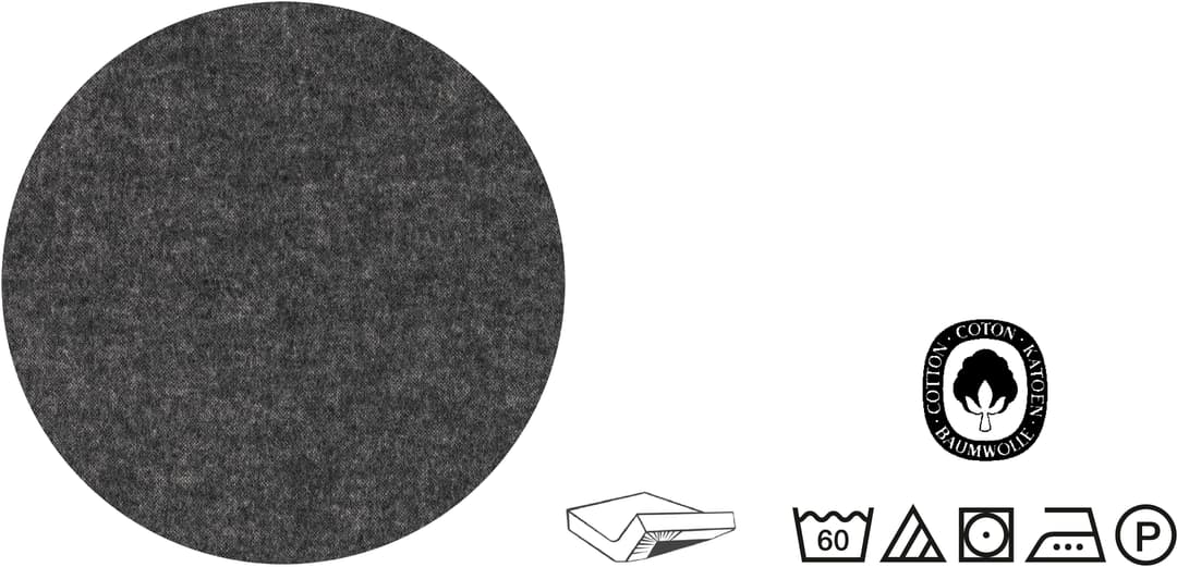 Biberna Spannbettlaken Hermal | Grau
