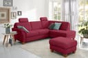 Home affaire Ecksofa Borkum L-Form | Rot