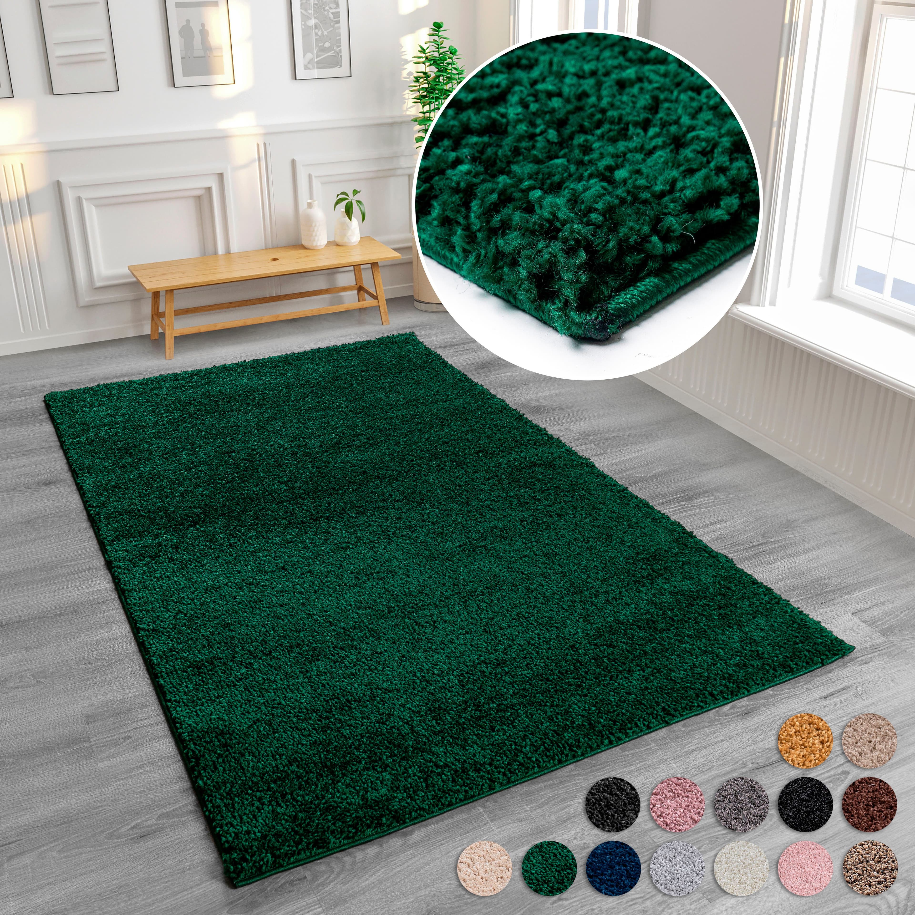 OTTO home Hochflor-Teppich Viva Shaggy | Grün