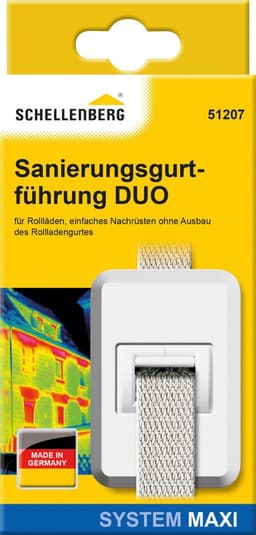 SCHELLENBERG Rollladen-Gurtführung Duo Maxi | Weiß