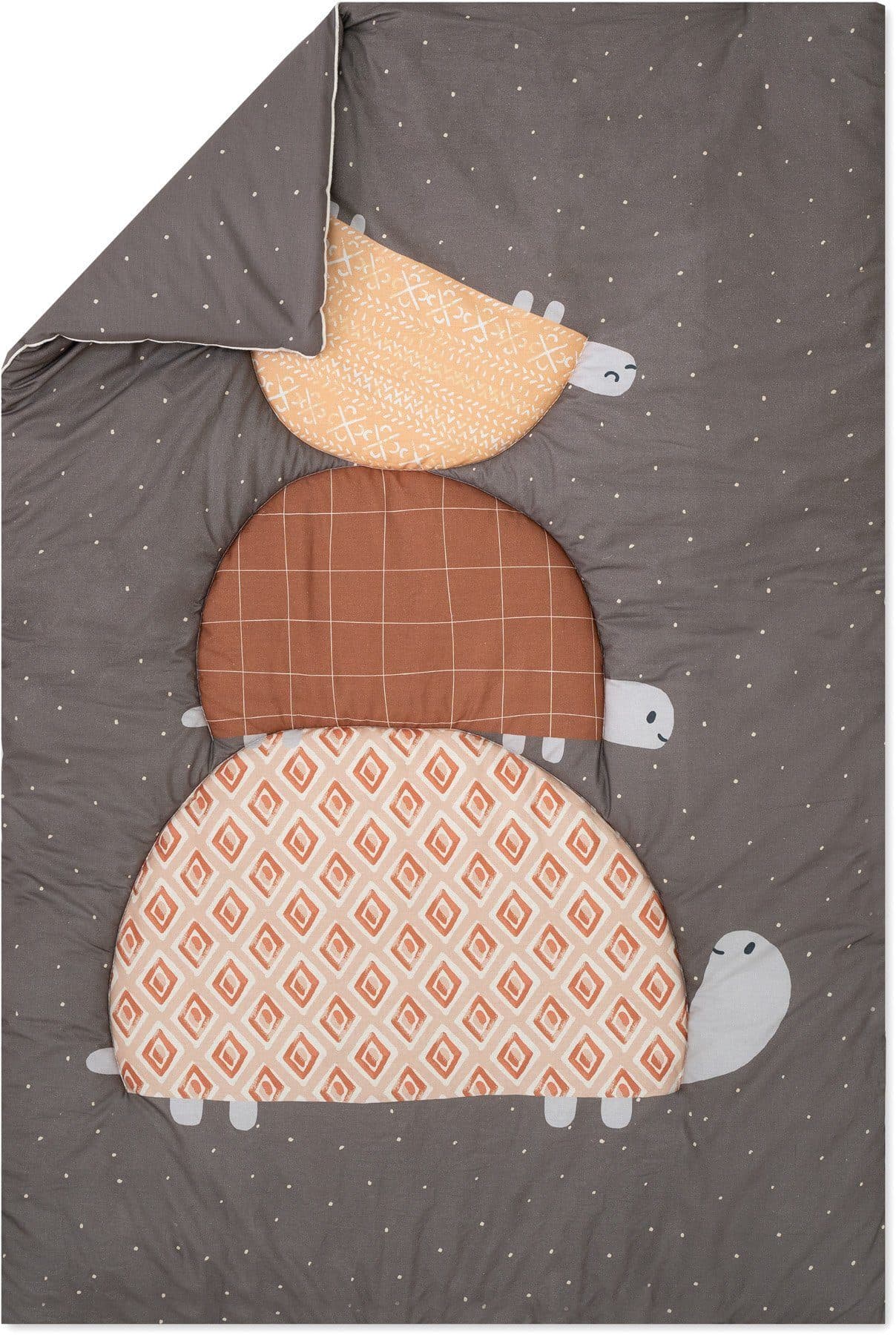 Krabbeldecke Organic, Turtles | Braun
