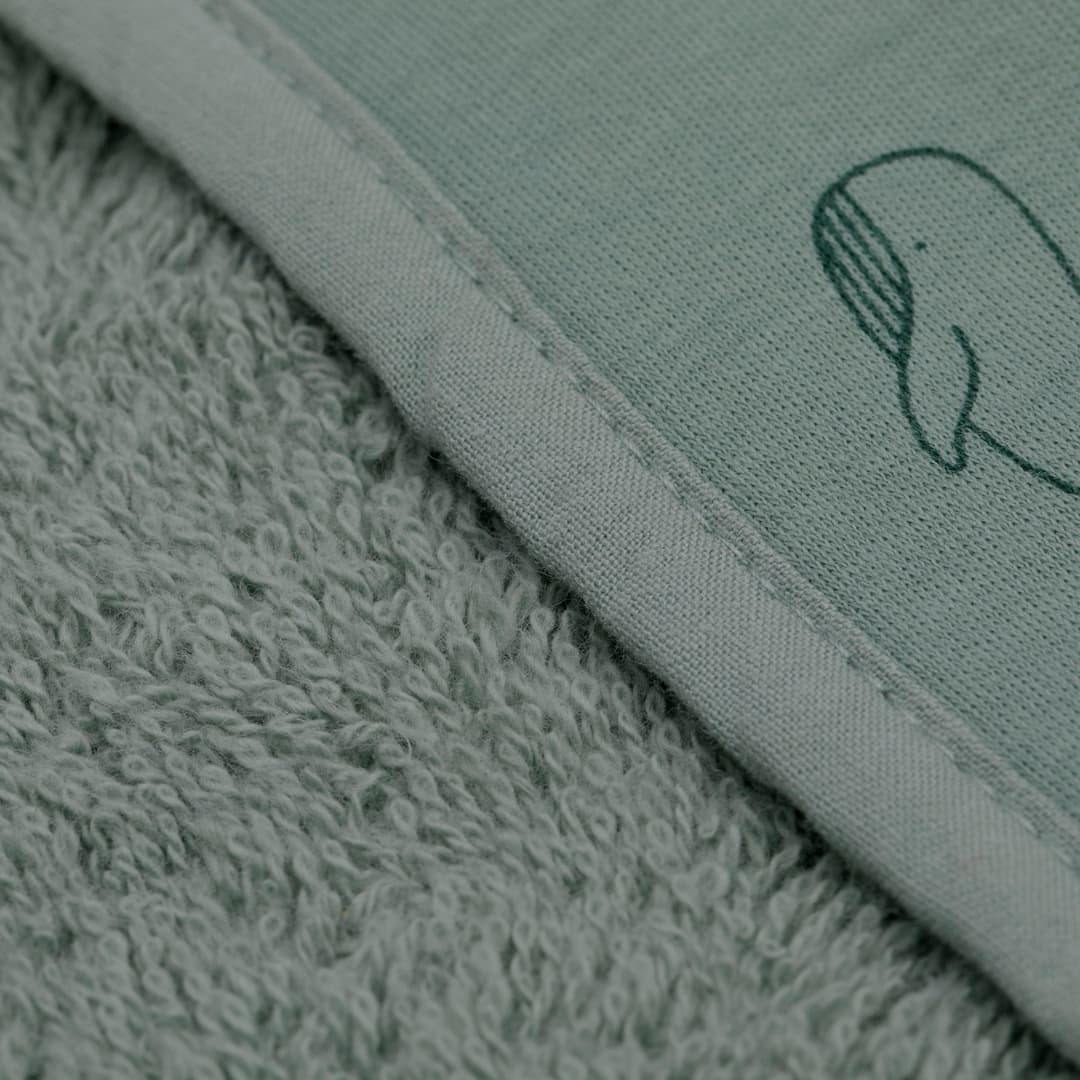 Fillikid Kapuzenhandtuch mit Waschhandschuh | Blau