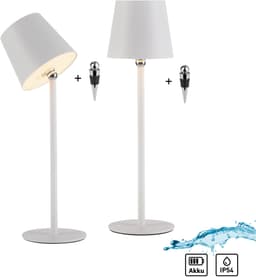 JUST LIGHT LED Tischleuchte BOTERIA | Weiß