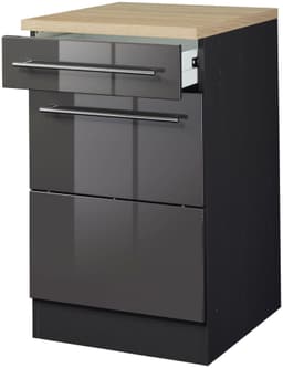 KOCHSTATION Unterschrank KS-Wien | Grau