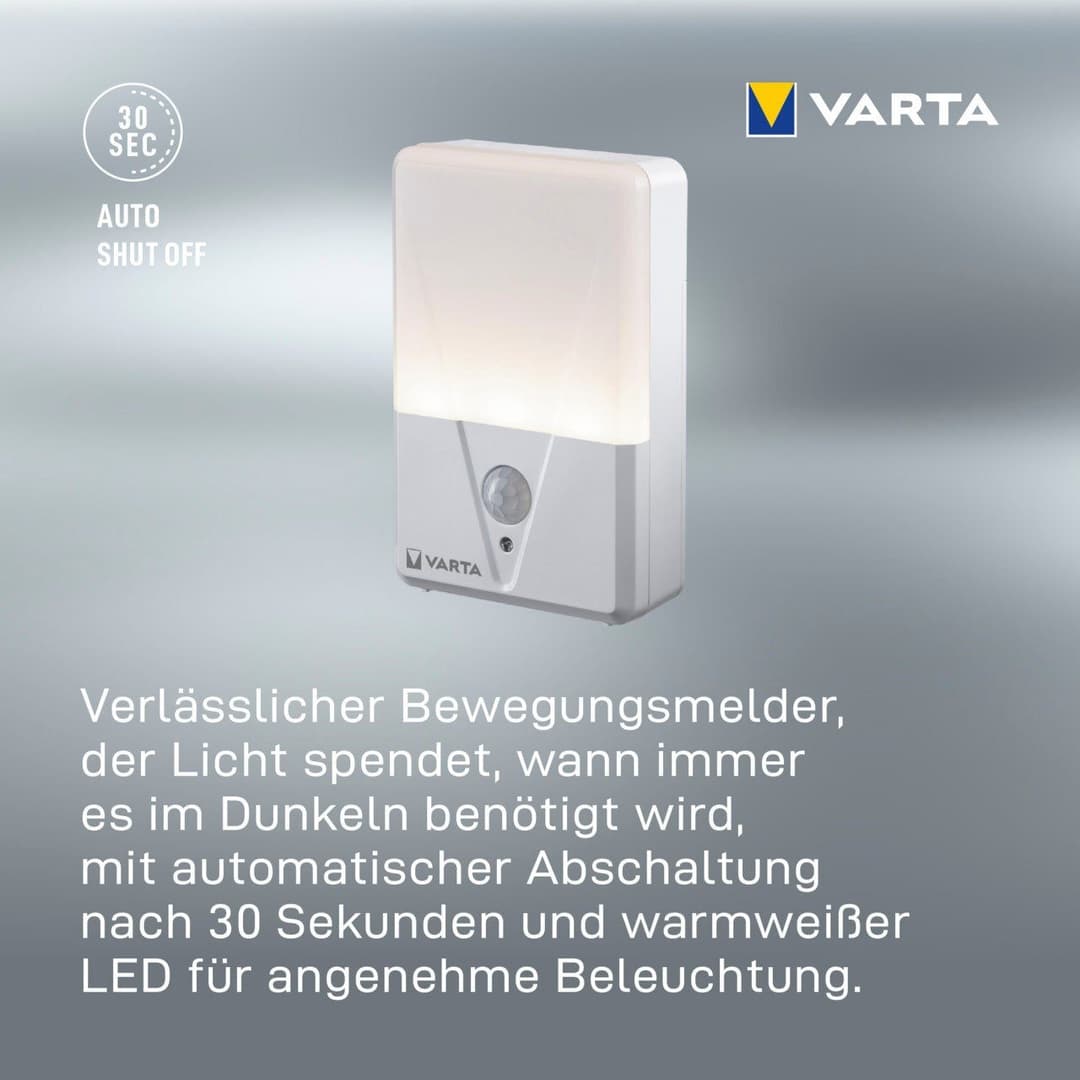 VARTA Motion Sensor Nachtlicht Set | Weiß