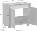 Schildmeyer Waschbeckenunterschrank Cosmo | Grau 5