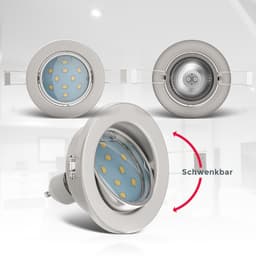 B.K.Licht LED Einbaustrahler | Silber