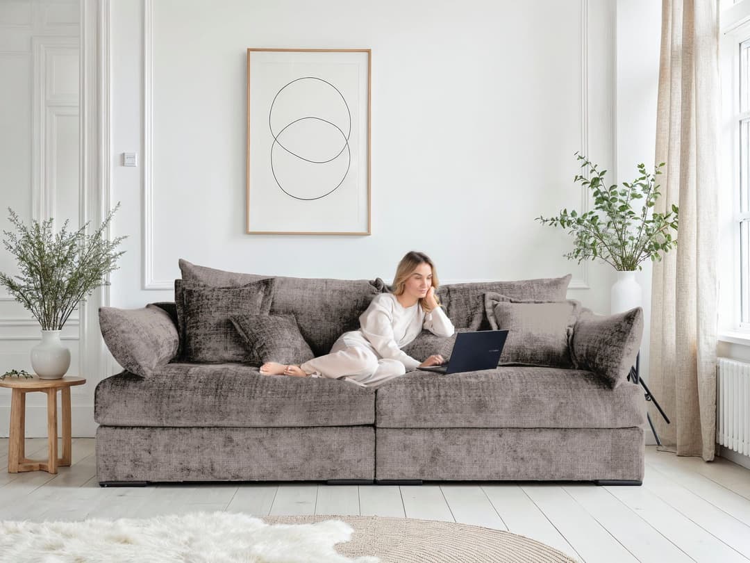 Home affaire Big-Sofa Casa XL | Braun