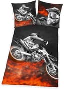Herding Young Collection Jugendbettwäsche Motorcross | Schwarz