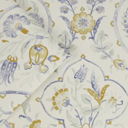 LAURA ASHLEY Foscot Damask Vliestapete | Gelb