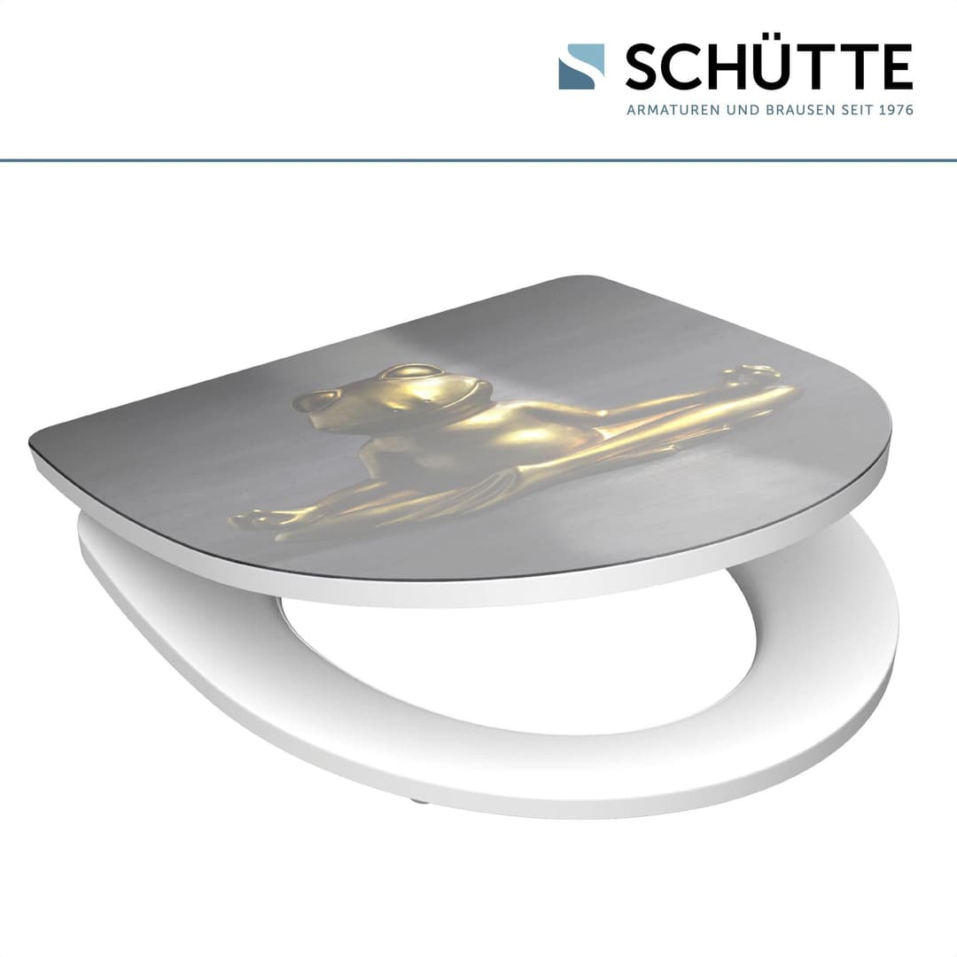 Schütte WC-Sitz Relaxing Frog | Grau