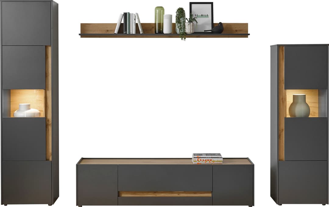 Home affaire Wohnwand City/Giron | Grau
