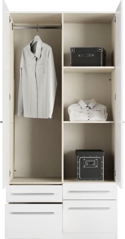 priess Kleiderschrank Barcelona | Weiß