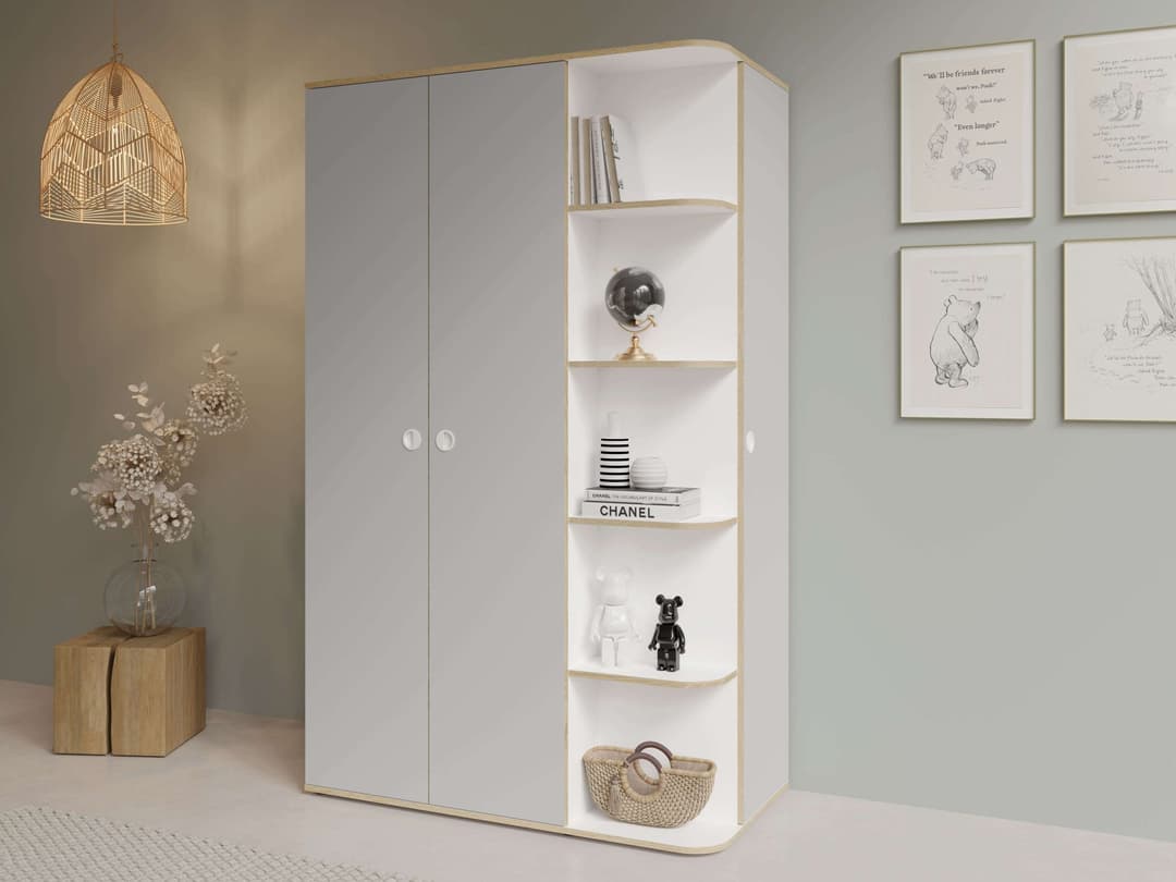 Home affaire Kleiderschrank ELLETE | Grau