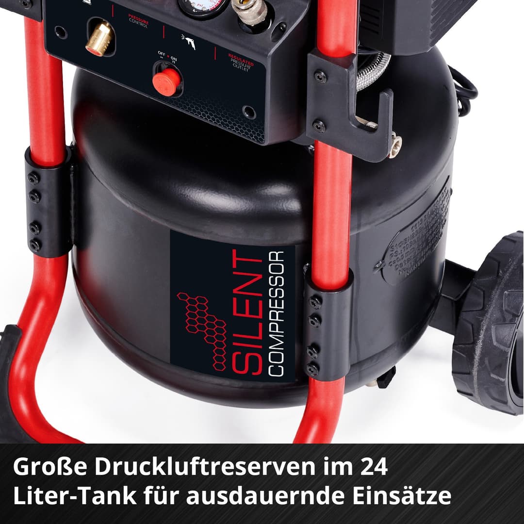 Einhell Kompressor TE-AC 240/24 Silent | Schwarz