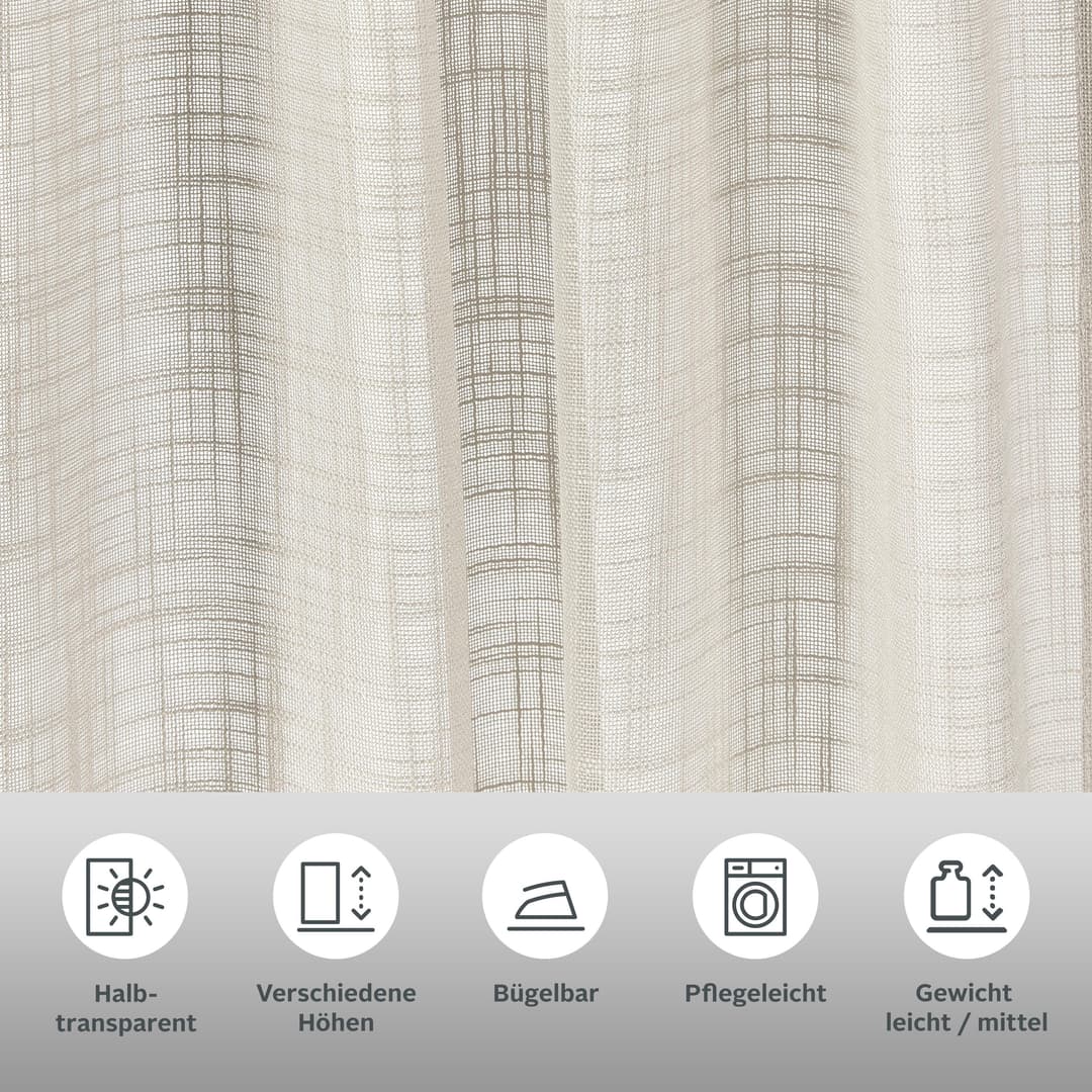 LeGer Home by Lena Gercke Gardine Marusha | Beige