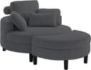 ATLANTIC home collection Loveseat Ravi | Grau 2