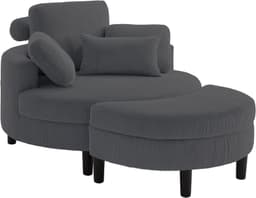 ATLANTIC home collection Loveseat Ravi | Grau