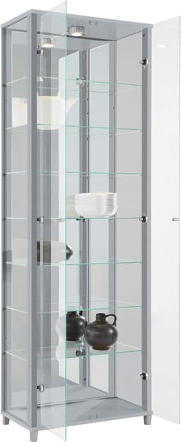 fif möbel Vitrine OPTIMA | Silber