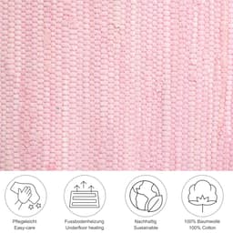 THEKO Teppich Happy Cotton Fleckerl | Rosa