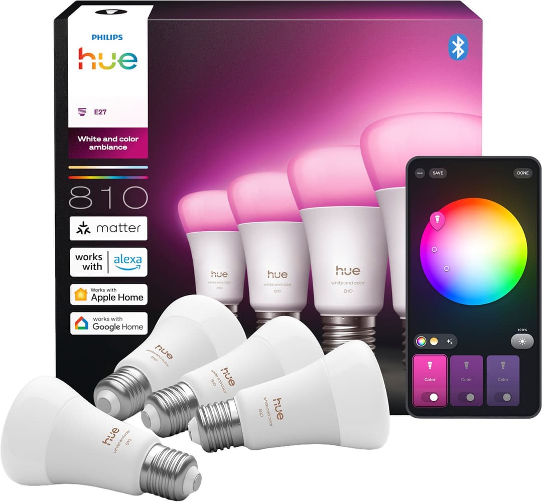 Philips Hue White and Color Ambiance LED-Leuchtmittel | Weiß