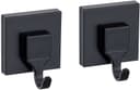 WENKO Wandhaken Vacuum-Loc® Modell Quadro | Schwarz