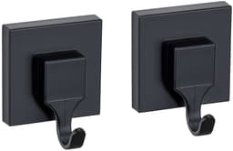 WENKO Wandhaken Vacuum-Loc® Modell Quadro | Schwarz