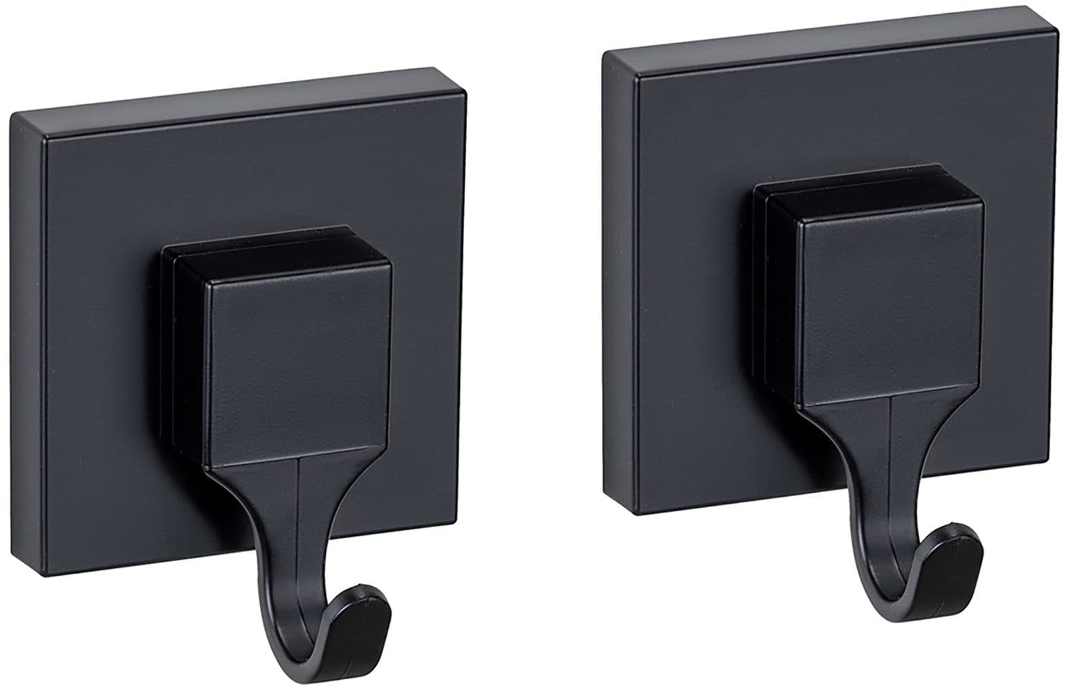 WENKO Wandhaken Vacuum-Loc® Modell Quadro | Schwarz