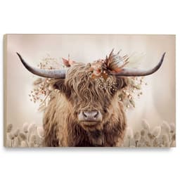 Reinders! Wandbild Floral Highlander | Braun