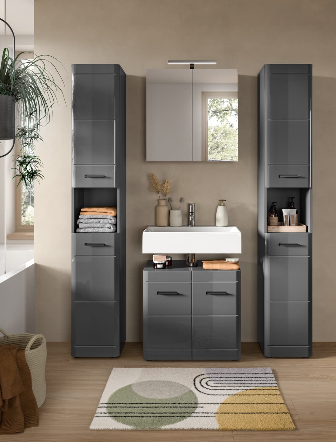 welltime Hochschrank Doux | Grau