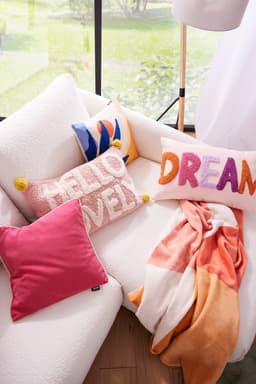 done. Dekokissen CUSHION HAPPY HELLO LOVELY | Rosa
