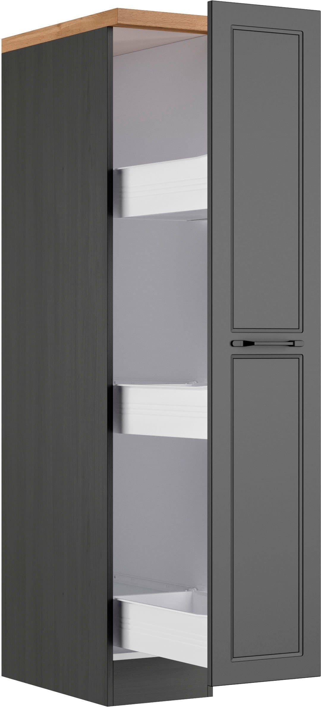 KOCHSTATION Apothekerschrank KS-Lana Breite 30 cm | Grau