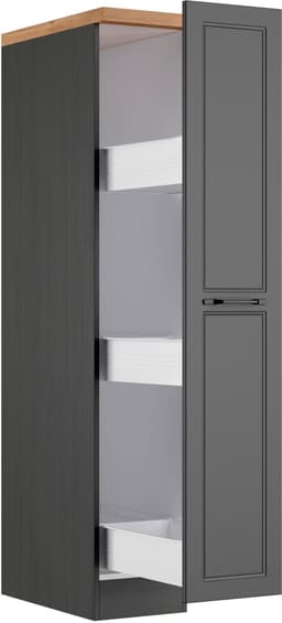 KOCHSTATION Apothekerschrank KS-Lana Breite 30 cm | Grau