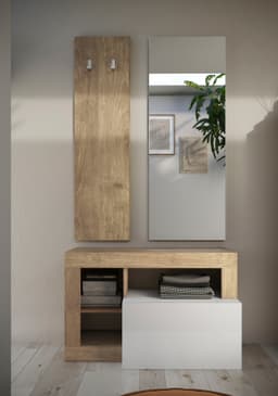 Home affaire Garderobenpaneel Hamburg | Holztöne